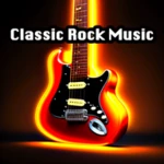 classic rock music android application logo